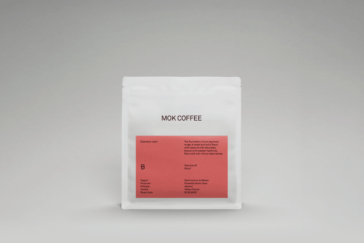 MOK Coffee Espresso B Brazil bag