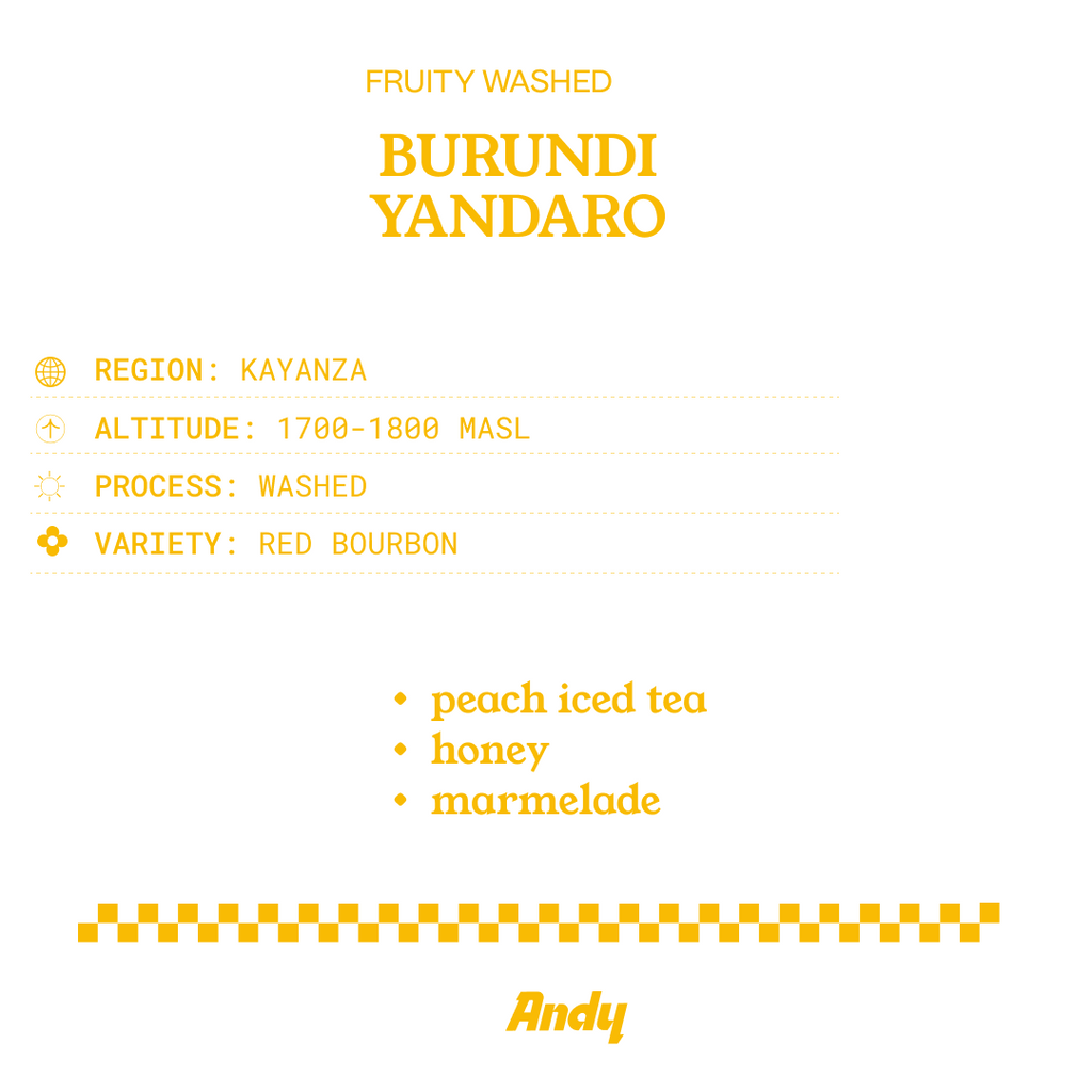Andy Roasters Burundi Yandaro detail